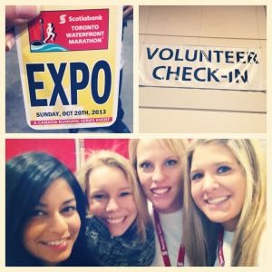 Photo taken by Cindy Atwood-Mcconnell: Myself, Saudya, Lindsay and Becca Volunteering at the Expo 