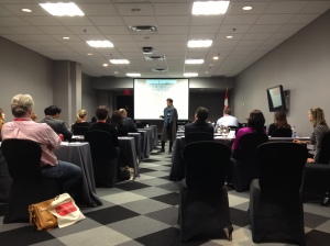 Photo taken by Abi Roman: Judy Haber discussing how to be successful in sales at the 2013 Sponsorship Toronto Conference 